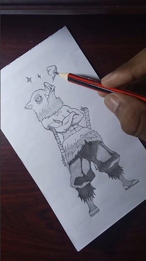 Inosuke Hashibira, speed drawing #demonslayer #inosuke #anime #drawing #art #animeart #animedrawing