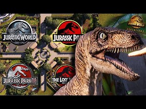 MINI NUBLAR Ep 5: 4 Jurassic Movie-Inspired Raptor Paddocks | Jurassic World Evolution 2 Park Build