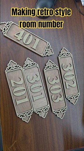 making retro style door numbers #hobby