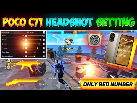 Free Fire Headshot Setting 2026 || Poco C71 Sensitivity Setting ⚙️ DPI FOR Poco Mobile 📲 FF