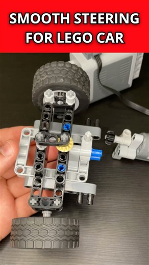 LEGO Car Steering System #lego #legotechnic #steeringwheel #steering #legocars