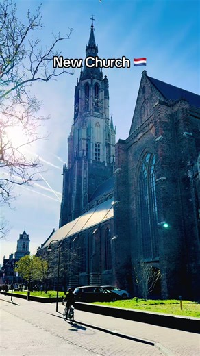 The iconic New Church of Delft — beauty in every brick! 😍 #delft #delftcentre #delftcity #netherlands #thenetherlands