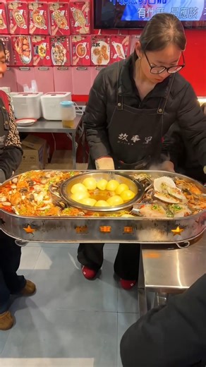 Giant Seafood Platter Served Fresh 🔥🦐