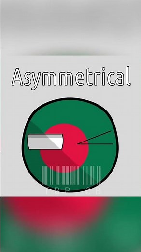 Asymmetrical and symmetrical flags / #countryballs #animation #memes #edit