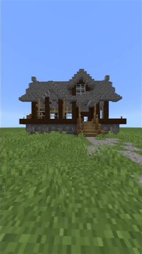 wooden hause minecraft time lapse #17 #shortvideo