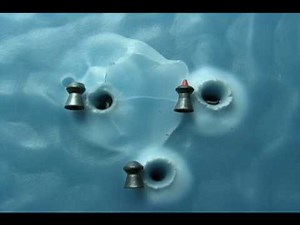 PREDATOR POLYMAG 1 JSB BEEMAN CROW-MAGNUM KODIAK PELLET TEST vs CANDLE WAX ~ PART ONE