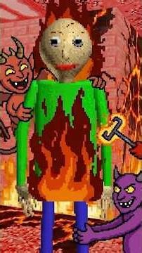 BALDI, THERE ARE DEMONS IN HELL #shorts #shortsvideo #baldi #baldisbasics #horror