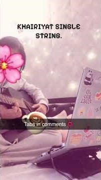 Play Khairiyat On Single B String on Guitar Easily! first song! for beginners guitar | Saumuccino