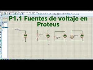 P1.1 Aprende a usar Fuentes de voltaje en Proteus