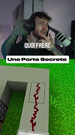 A Secret Door in Minecraft! 😱🤯 #minecraft