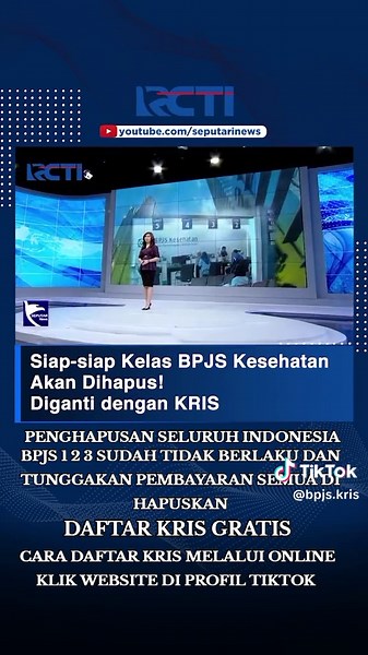 Cara daftar Kris melalui online klik link website di profil #beritakris #beritatiktokviral #beritatiktokviral #buatmasyarakat #tiktokviral #bpjskelas123 #semuabisaditiktok #fyp