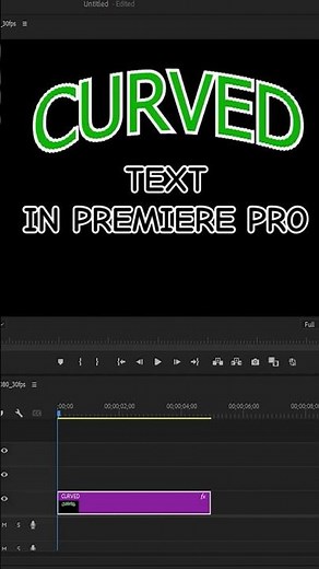 How To Create Curve Text in Premiere Pro EASY & FAST Tutorial