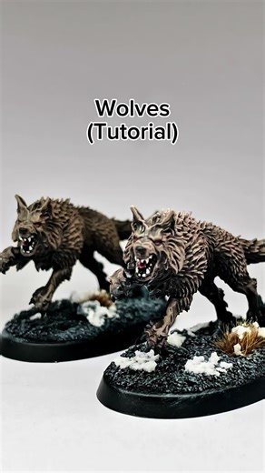 Warhammer 40k Space Wolves Wolf (Paint Tutorial) #warhammer #warhammercommunity #miniature #painting #spacewolves