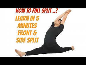 Learn Full Split in 5 Minutes || front split and side split // full leg stretching