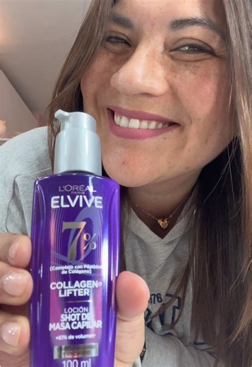 ✨ ¿Cabello fino y sin volumen? Probé la línea Elvive Collagen Lifter de L’Oréal Paris y el resultado fue un cabello con más cuerpo, movimiento y hasta 61% más volumen desde la primera aplicación 💜 Me encantó que la loción tiene protección térmica, así que puedo estilizar sin preocuparme ✨ #MiPeloVersiónXL #LorealParisHair #CollagenLifterMX #MiPeloVersionForMe @For_Me @L'Oréal Paris MX