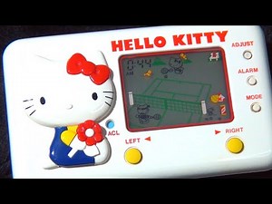 【レトロ 電子ゲーム】トミー ハローキティ テニススクール ８０年 昭和 液晶 玩具 おもちゃ tomy hello kitty tennis school lsi lcd game 1982 ブラゼ