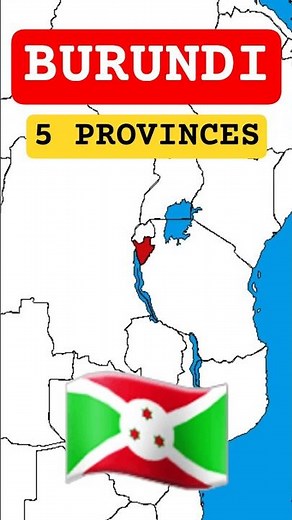 5 Provinces of Burundi 🇧🇮 | Map Explained #shorts