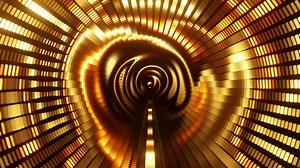 Download futuristic gold wave noise audio visualization tunnel seamless loop background for free