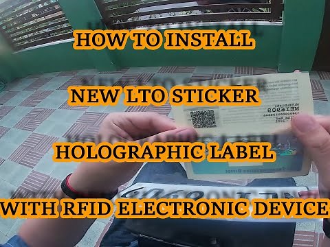 How to Install New LTO Sticker / Holographic Label with sensitive RFID electronics device