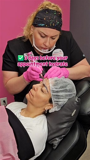 Tips on preparing for your permanent makeup appointment. ✅️ 3 days before your appointment hydrated, hydrate, hydrate. Ensure you are drinking plenty of water so that your skin is hydrated and ready to recieve the pigment. It's more challenging to implant pigment into dehydrated skin. Health professionals recommend 8 to 12 cups of water daily. ✅️ 2 days prior to your appointment wash your face with a gentle exfoliating face wash. This will help slough off old skin creating a smooth surface for y