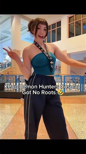 Kpdh Demon Hunters got No roots 🤣 pt4 #kpdh #kpopdemonhunters #cosplay #rumi #jinu