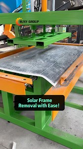 Solar Recycling Made Ease with the Frame Separator #solarrecycling #deframing #solarframeseparator | Suny Machinery