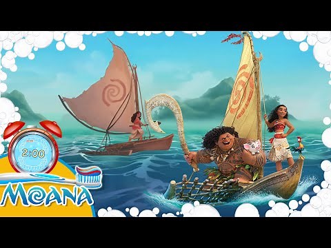 New Moana 2 Minute Action Toothbrush timer with Music