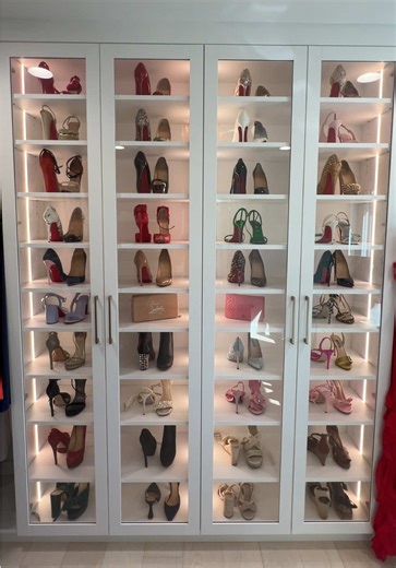 It’s time to add my new Louboutin to the “Villa” aka, my shoe closet! BUT first, I have to protect their beautiful new red soles! • I am going to share my “tutorial” on how to protect your Christian Louboutin red soles, and try to figure out where to put them in my closet! • • #christianlouboutin #louboutin #shoecloset #dreamcloset #redbottoms