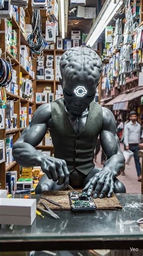 alien fireman on ganga river and alien Phone repair #alien #aialie #viralvideo #ai