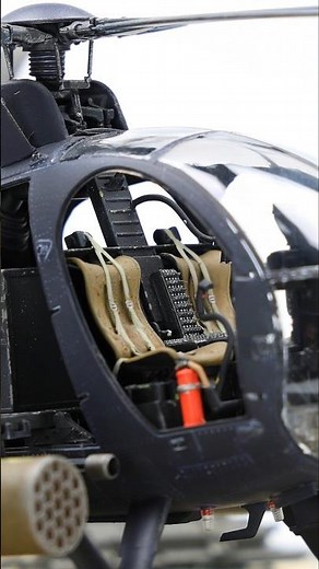 AH-6J 'Little Bird'🚁Cockpit improvement with Red Fox Studio