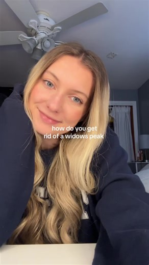 how do you get rid of a widows peak #widowspeak #hairadvice #girlproblems #hairtok #beautyadvice