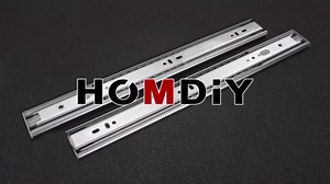 homdiy Soft Close Drawer Slides 20 Inch 10 Pairs - Heavy Duty Full Extension Drawer Slides Ball Bearing Sides for Cabinets, 100 LB Capacity