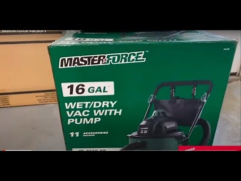 Masterforce vacuum