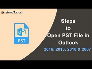How to Import PST File in Outlook 2016/2013/2010/2007