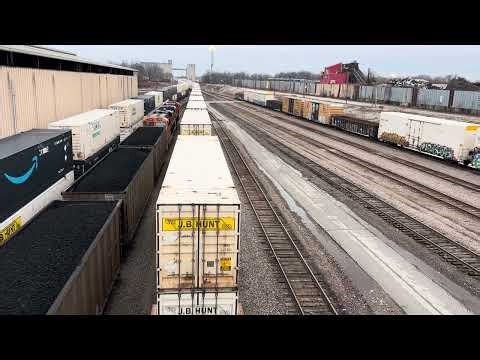 BNSF 6787 on Z-ATGSBD Northbound Intermodal Train Enter’s the Springfield Mo Rail Yard 2-16-2026