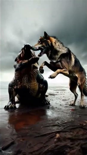 evolution of crocodile and wolf