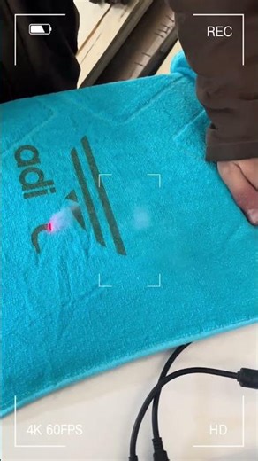 Laser Engraving: How the adidas Logo is Made on Fabric! 🔥#shorts #viralvideo