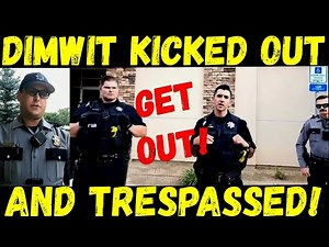 Dimwit Kicked Out & Trespassed at Welfare Office!