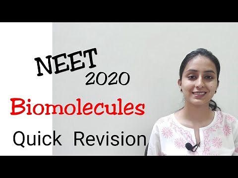 Biomolecules Important Notes | NEET 2020 | Biology class 11