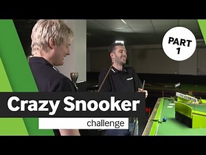 Mark Selby and Neil Robertson take on the Crazy Snooker challenge (Part 1)