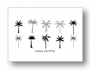 Palm Tree's Birthday Card - Etsy