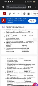 Which of the following is not a colligative property?   (a) ΔΤ... | Filo