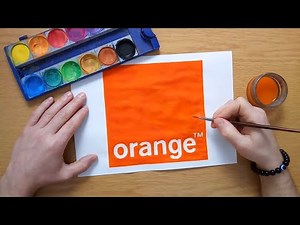 How to draw the orange logo