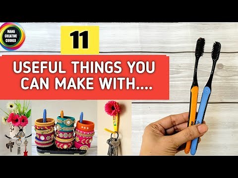 11 Creative ways to reuse old Toothbrushes | 11 New uses for your Old Toothbrushes | Reuse ideas