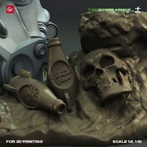 Inspired by the T-60 Power Armor Suit from the upcoming Fallout TV show, our contributing 3D artist crafted this impressive figurine for printing. With its protective features and sleek design, including a helmet with a thermal imager and gas mask, reinforced arms, and jet pack, it's a formidable sight. The addition of a semi-automatic assault rifle adds to its intimidating presence. Get ready for an unforgettable 3D printing experience with this authentic and detailed model: https://www.gambody