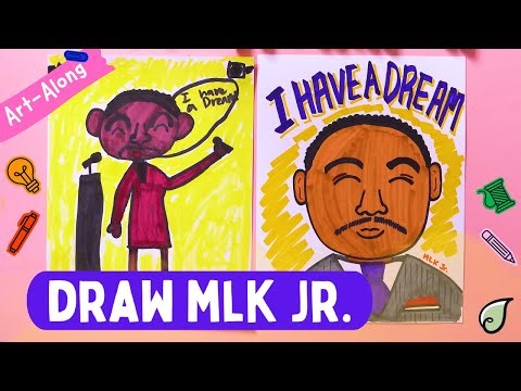 How to Draw Martin Luther King Jr. (MLK Jr)