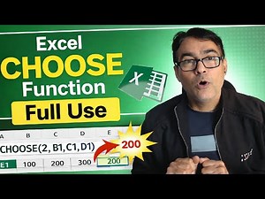 Excel function Choose ka Full use in one shot | How to use Choose formula in excel