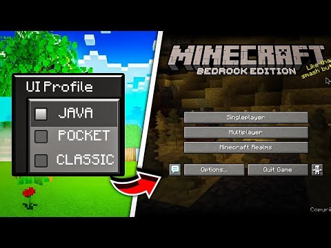 (5 addon) Minecraft Pocket edition change JAVA version