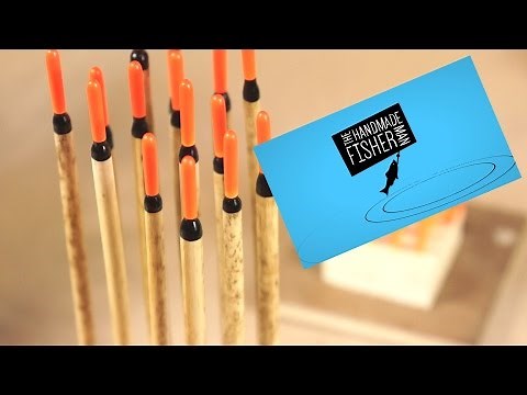 Making Reed Fishing floats (bobbers) on the hand cranked lathe part 1 of 3