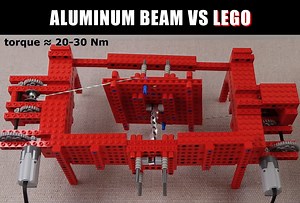 Can LEGO Break an Aluminum Beam? Created by Brick Experiment Channel https://bit.ly/3DIyjVx | Beyond the Brick